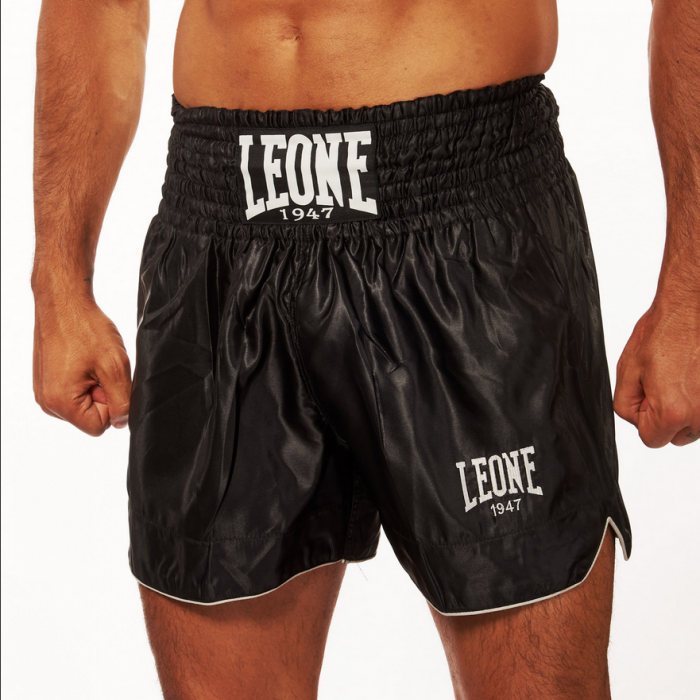 Leone - BASIC THAI SHORTS - Black - Муай Тай Шорти - AB766 